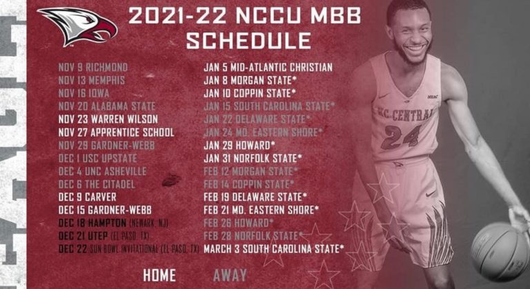 NCCU Athletics Schedules (Basketball, Football & Volleyball) – NCCU