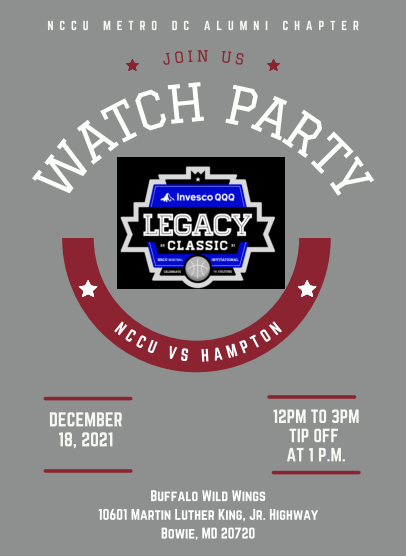 NCCU Basketball Watch Party for the Legacy Classic Basketball Tournament